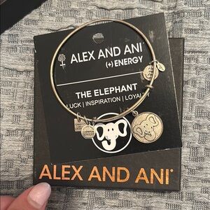 Alex and Ani Elephant Charm Bracelet